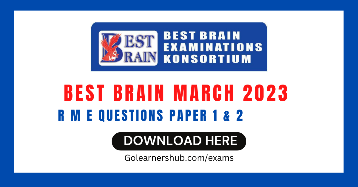 Best Brain Religious Moral Education (RME) March 2023 For Candidate