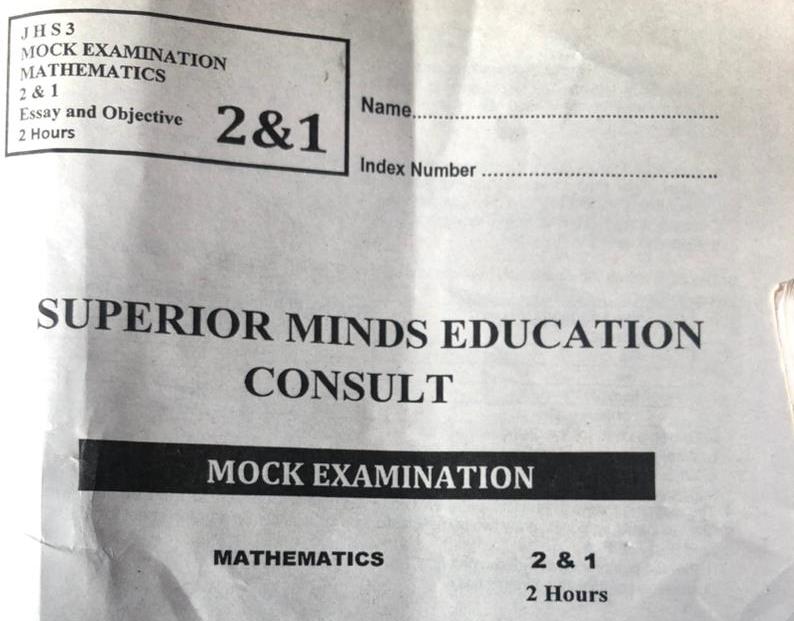 Superior Minds Education Consult 2023 Maths Mock Questions