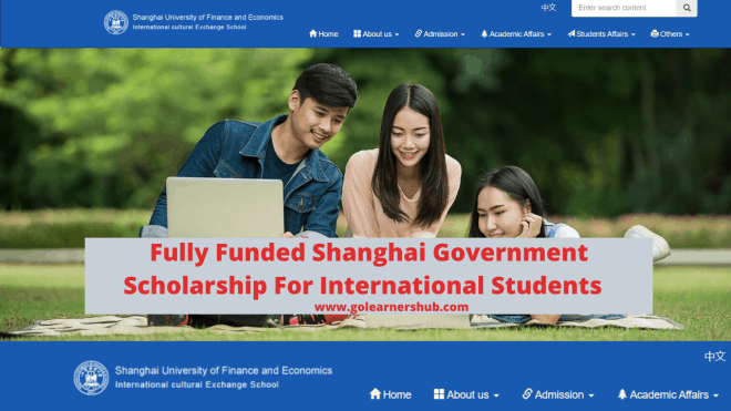 Fully Funded Shanghai Government Scholarship For International Students