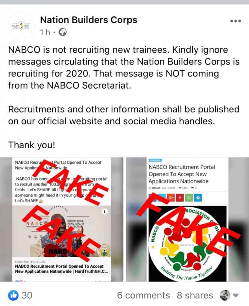 NABCO 2020 New Recruitment