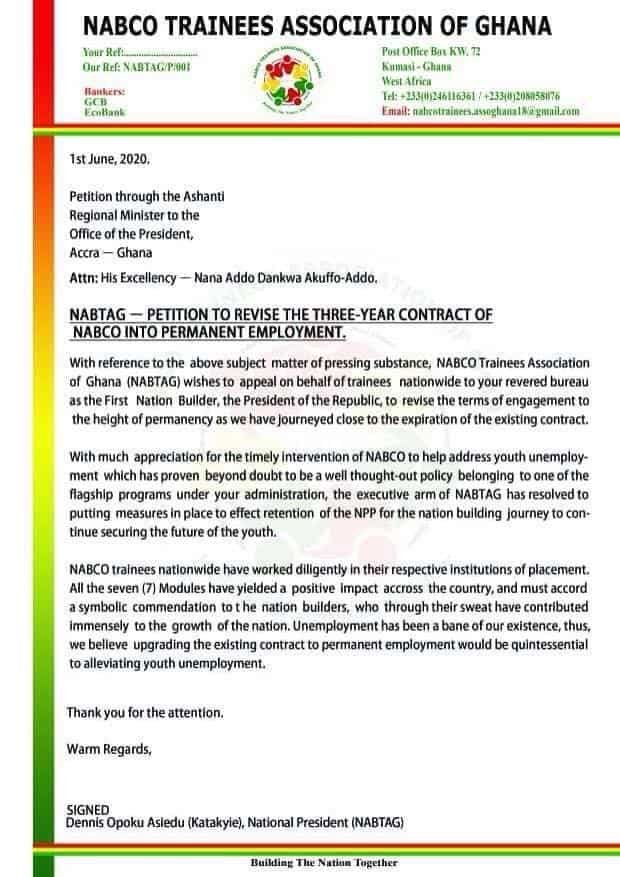 Copy of NABTAG Petition