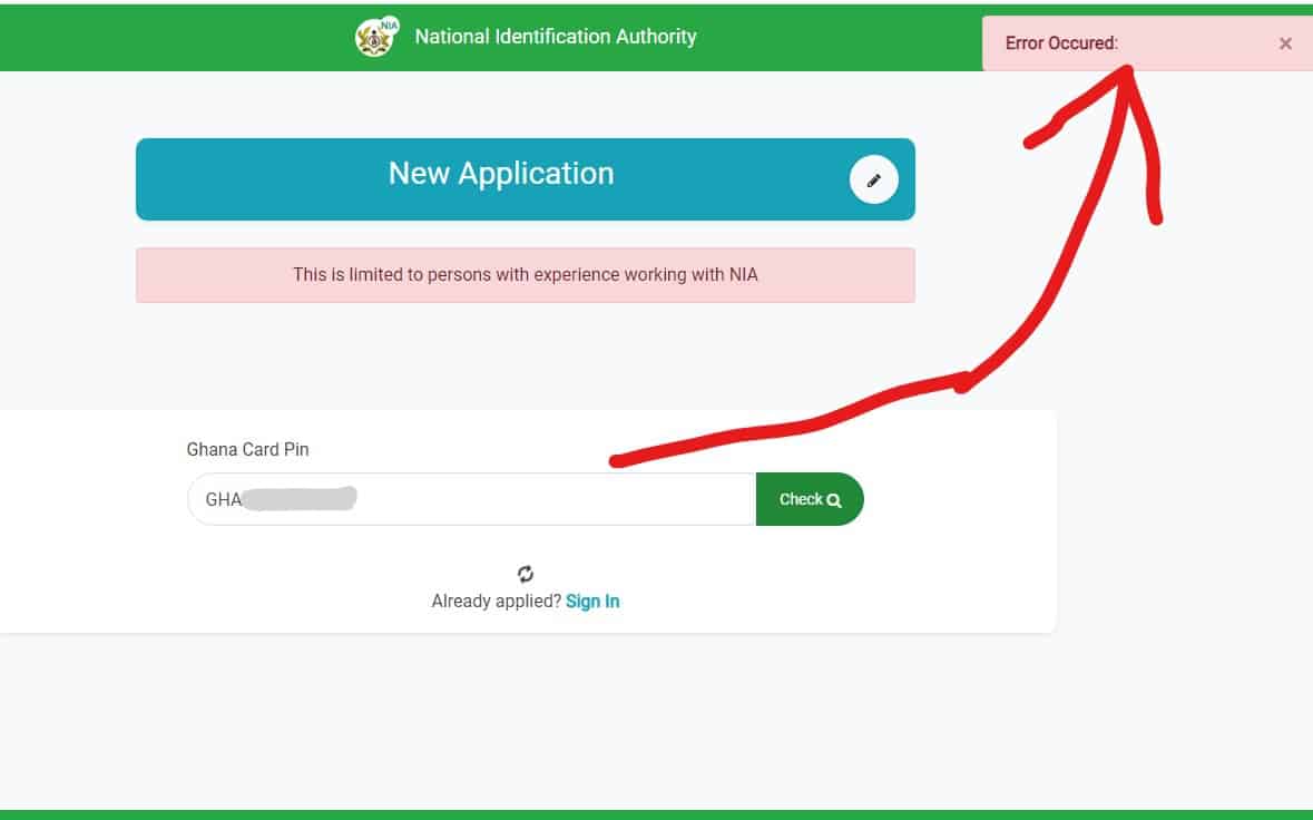 NIA Official 2021 Recruitment What to do if you Have Error Occurred Notice