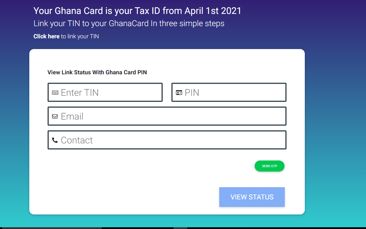 See Full Guide On How To Link Your TIN NUMBER To Your NIA Ghana Card