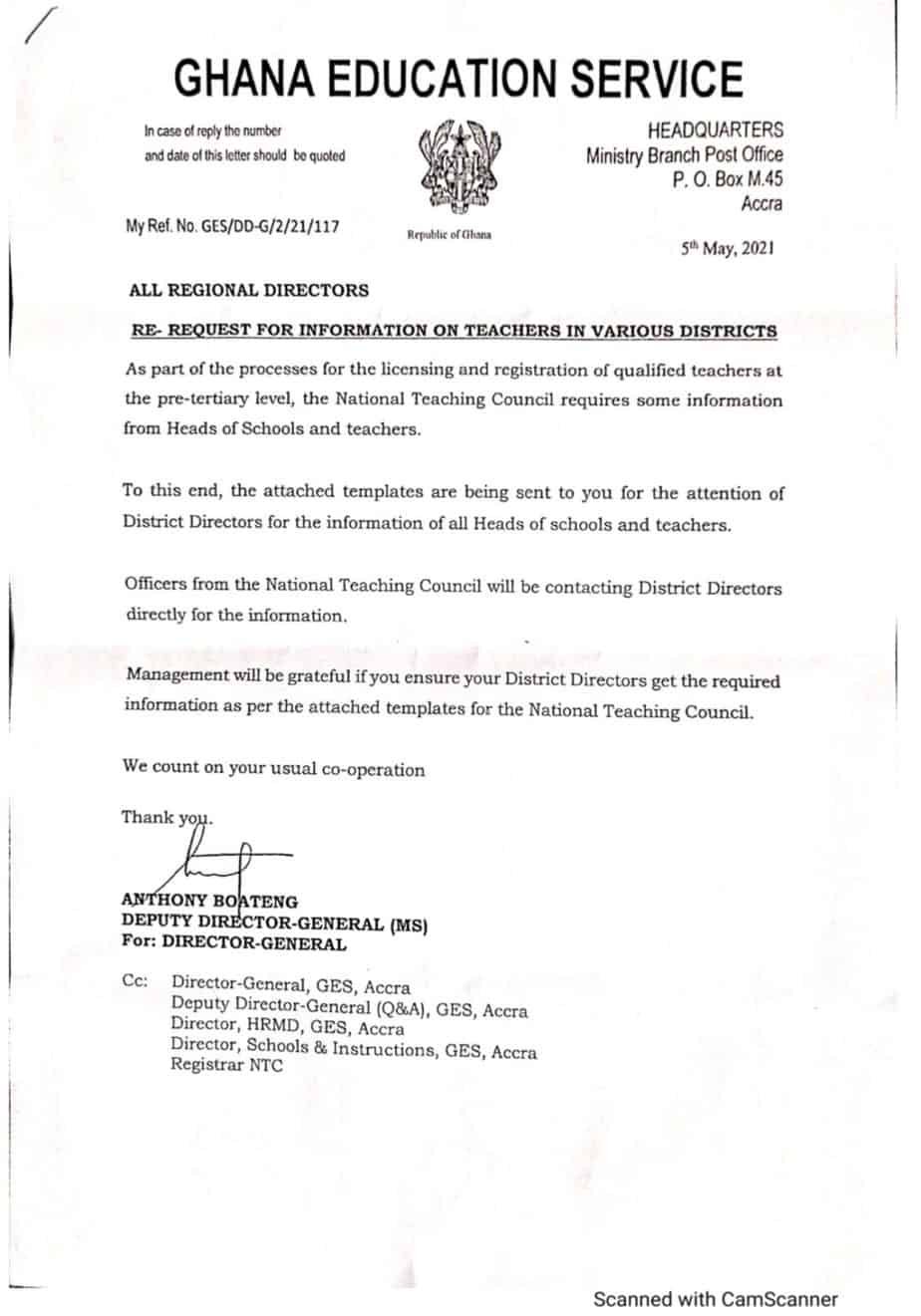 ntc-request-for-information-on-teachers-in-various-district-2023