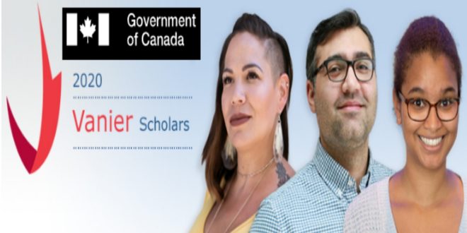 Government of Canada Vanier Canada Graduate Scholarships 2021/22