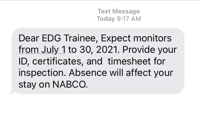 NABCO Trainees Monitoring Exercise, See What to Expect and Present to RMTs