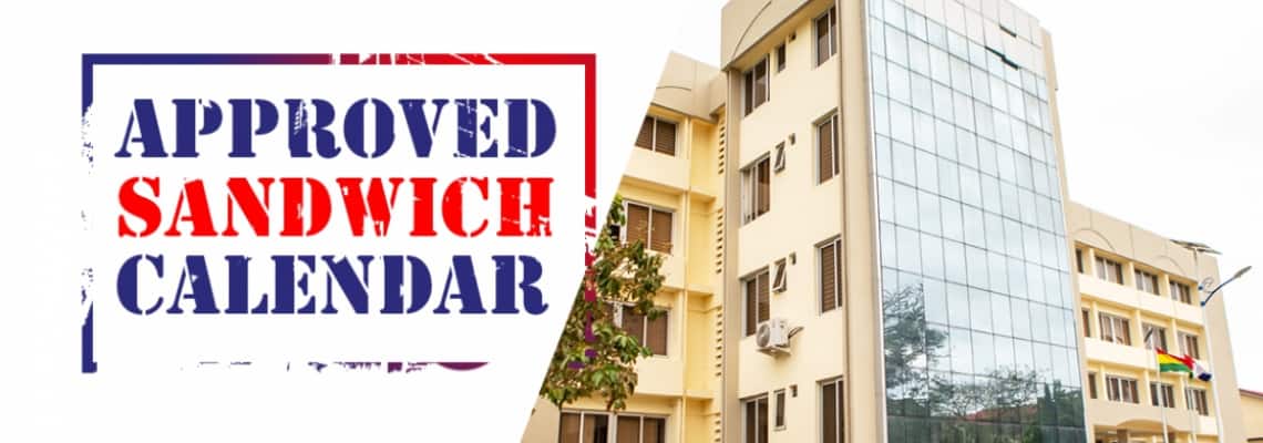 UEW Approved Sandwich Academic Calendar For 2020/2021 & 2021/2022