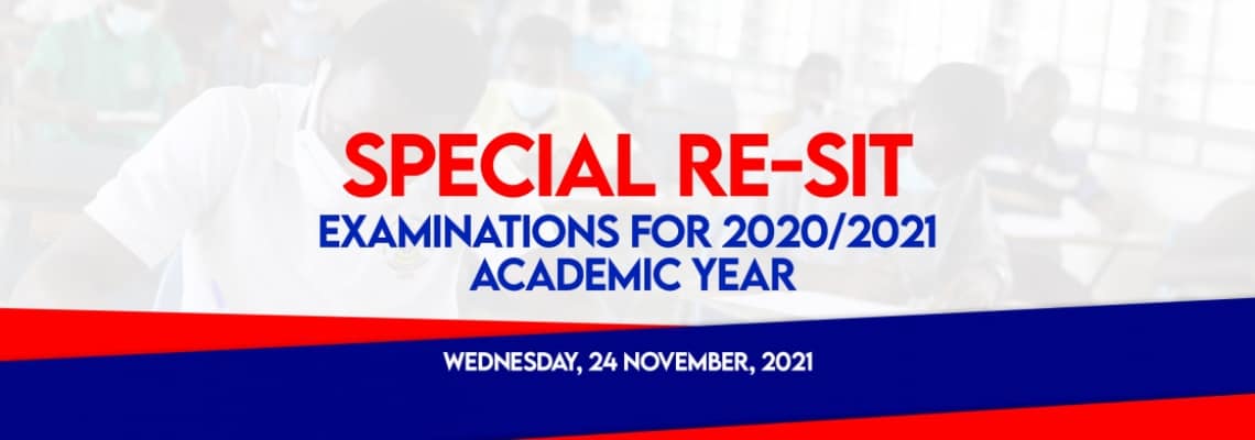 UEW Special Re-sit Examinations for 2020/2021 Academic Year