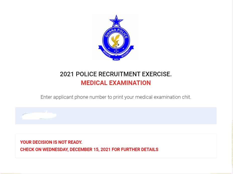 GPS Medical Examination: What to Do if "Your Decision is Not Ready"