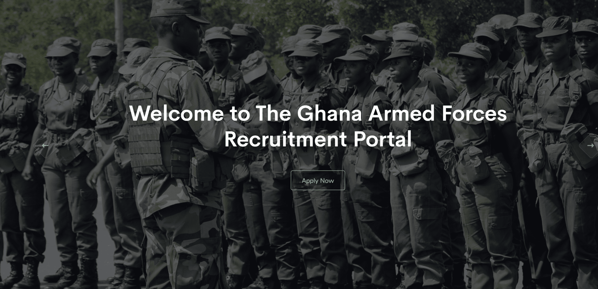 Ghana Armed Forces 2022/2023 Recruitment Portal Now Open, Apply Here