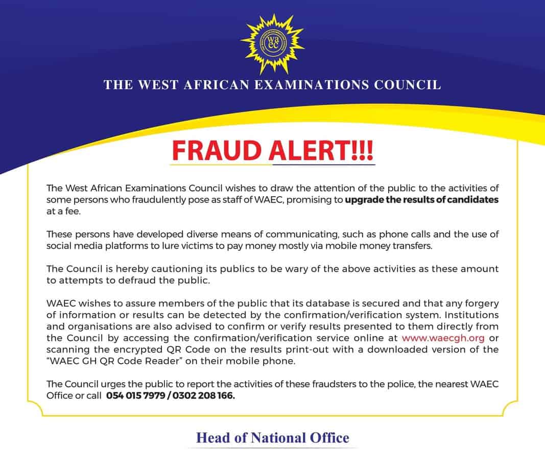 New Important Message From Waec to All BECE Students
