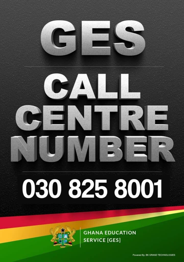 GES 2023 Placement Call Centre Numbers