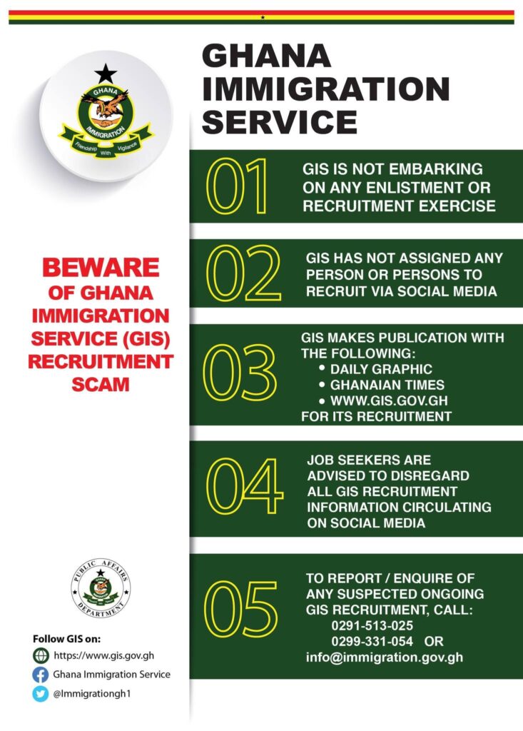 Update on Ghana Immigration Service (GIS) Recruitment For 2023/2024