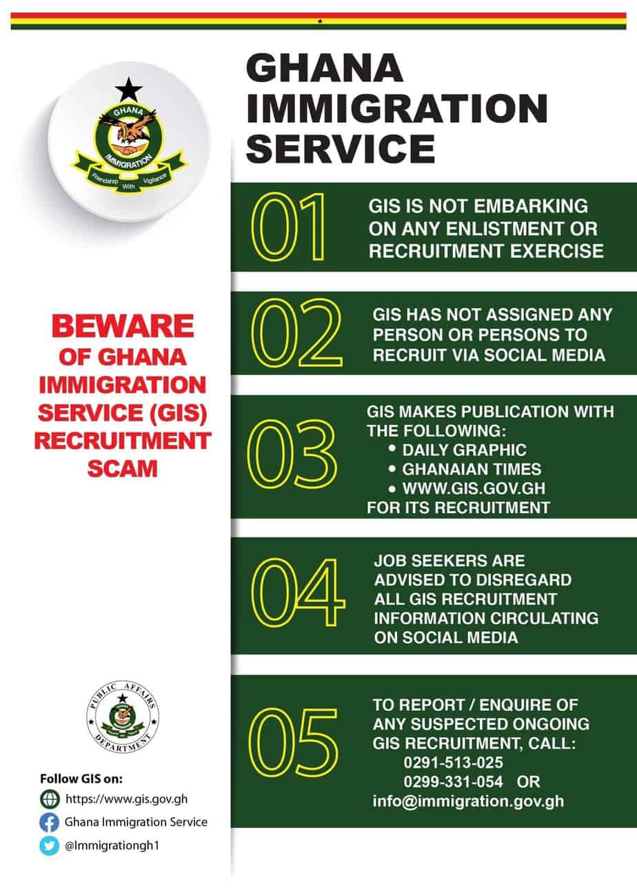 Update On Ghana Immigration Service GIS Recruitment For 2023 2024   Update On Ghana Immigration Service GIS Recruitment For 20232024 