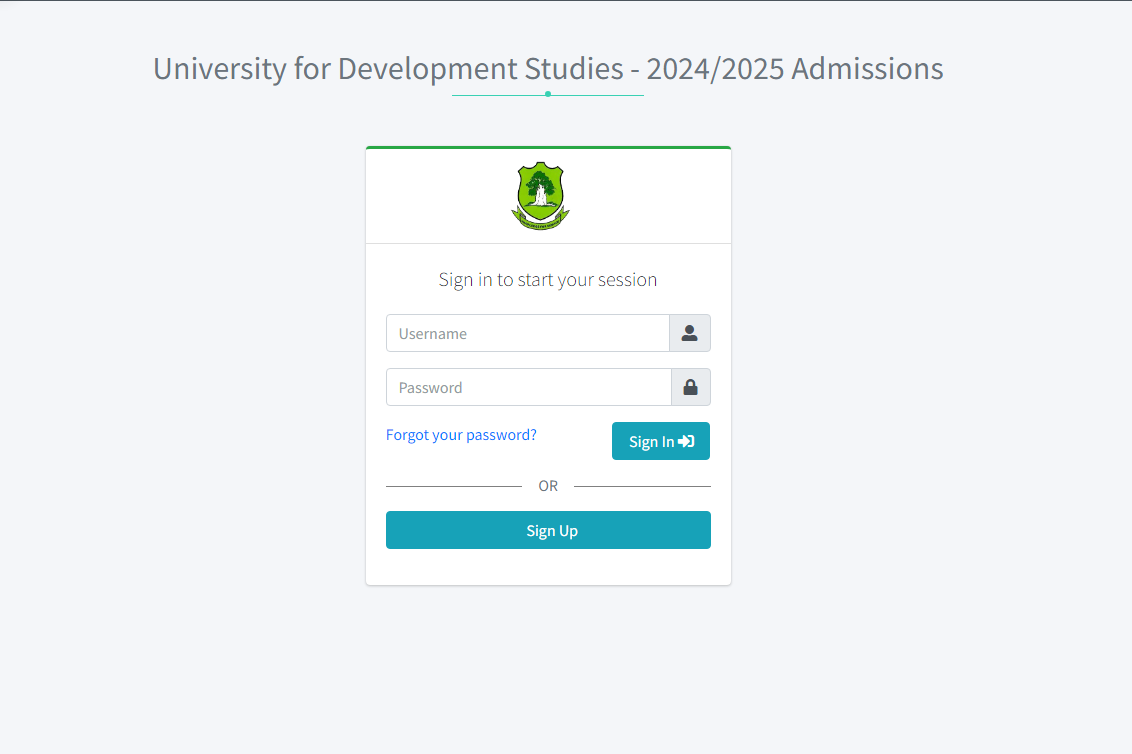 Admissions.uds.edu.gh University for Development Studies 20242025 Admission