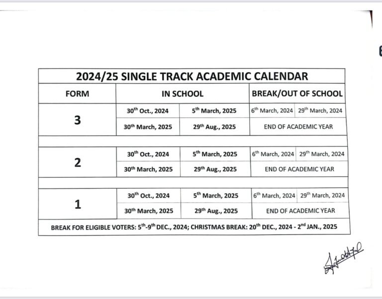 Ges 2025 Academic Calendar For Shs Pdf Ghana Time 