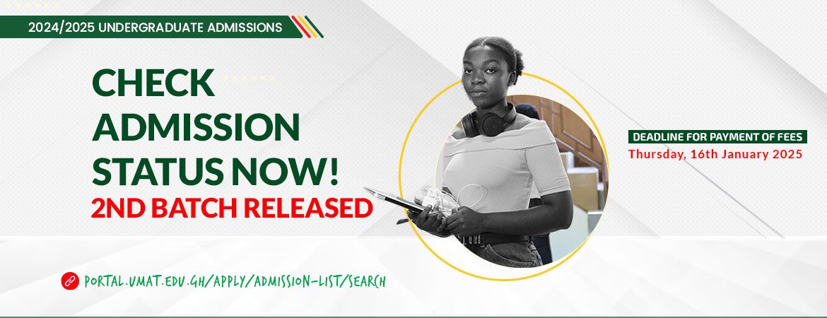 2024/2025 Undergraduate Admission List - Second Batch